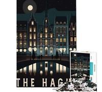 Puzzle da 1000 pezzi L'Aia Paesi Bassi Gioco pratico giocattolo avvincente per coltivare la pazienza opera d'arte regalo decorazione per la casa (dimensioni 38x26cm)