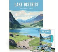 Puzzle da 1000 pezzi Lake District National Park,taglio perfetto,divertente gioco di risoluzione problemi,gioco gratuito,regalo di Natale artistico (50x75cm)
