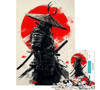 Puzzle da 1000 pezzi "L'alba rossa del samurai" per adolescenti attività per famiglie divertimento a casa giocattolo educativo 50x75cm