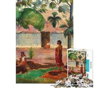 Puzzle da 1000 pezzi "L'albero grande" di Gauguin puzzle per adolescenti gara di velocità manuale per compleanno Natale sfida di intelligenza giocattolo avvincente 38x52cm