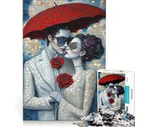 Puzzle da 1000 pezzi "L'amore è cieco" - Coppia romantica Gioco rompicapo Sfida difficile Regalo per amici e familiari 50x75cm