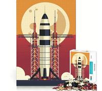 Puzzle da 1000 pezzi "Lancio di un razzo spaziale" per adolescenti, giocattolo cognitivo, divertimento lento, bordo premium, Babbo Natale, desiderio, scegli 50x75cm