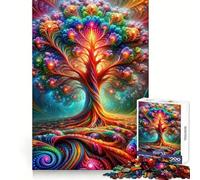 Puzzle da 1000 pezzi "L'Arboreto Luminoso" per Adolescenti, gioco di logica e logica, divertimento rilassante, bordi lisci, regalo creativo 38x26cm