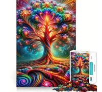 Puzzle da 1000 pezzi "L'Arboreto Luminoso" per Adolescenti, gioco di logica e logica, divertimento rilassante, bordi lisci, regalo creativo 38x26cm