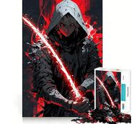 Puzzle da 1000 pezzi "L'assassino con la lama rossa" per adulti, gioco intelligente, rilassante e divertente, con un motivo da assemblare, un regalo prezioso (38x26cm)