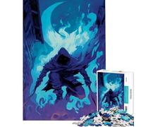 Puzzle da 1000 pezzi "L'assassino delle ombre in un vicolo infuocato" - Difficile e stimolante - Migliora la memoria - Decorazione per la casa - Giocattolo per ragazzi dai 14 anni in su (50x75cm)