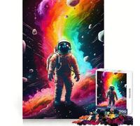 Puzzle da 1000 pezzi "L'astronauta arcobaleno" per ragazzi, ideale per migliorare la memoria, rilassarsi e divertirsi Design e assemblaggio una piacevole sorpresa 38x26cm