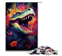 Puzzle da 1000 pezzi Le allucinazioni colorate del Deinosuchus per adulti puzzle in legno giochi per famiglie 75x50 cm