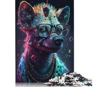 Puzzle da 1000 pezzi "Le iene indossano gli occhiali", rompicapo, puzzle per risolvere i problemi, per bambini adulti, regalo di Natale, 1000 pezzi (75x50 cm)