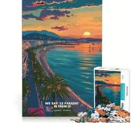 Puzzle da 1000 pezzi "Le Paradis" in francese, gioco rilassante, interazione genitore-figlio, regalo per amici e familiari 50x75cm