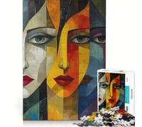 Puzzle da 1000 pezzi Le Tre Facce decorazione da parete regalo di compleanno compleanno e Natale 38x52cm