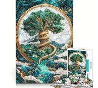 Puzzle da 1000 pezzi "Legami d'Oro del Ragnarok", gioco rilassante, attività intellettuale decompressiva, collezione d'artista, belle arti 38x52cm