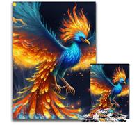 Puzzle da 1000 pezzi "Leggende Fenici Blu" per adulti, perfetto per Halloween, Natale, regalo di compleanno, 26X38CM/10,23x14,96 pollici
