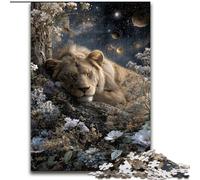 Puzzle da 1000 pezzi "Leone addormentato" per adulti e adolescenti, antistress, per ammazzare il tempo durante le vacanze, per migliorare l'amore tra coppie (50x75cm)