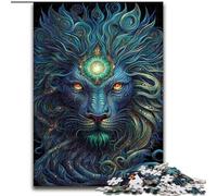Puzzle da 1000 pezzi Leone colorato Puzzle impossibile per adulti dimensioni 50x75cm Relax e sfida, arte decorativa colorata per la casa, amici