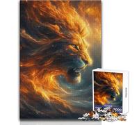 Puzzle da 1000 pezzi Leone della galassia cosmica Surreale Sfida difficile Gioco impossibile Adatto dai 14 anni in su (dimensioni 50x75cm)