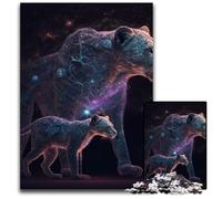 Puzzle da 1000 pezzi "Leonessa" di Starry Nights, puzzle difficili per adulti e adolescenti, serata di giochi in famiglia, idea regalo stimolante per il cervello, 50x75cm/19,68x29,52 pollici