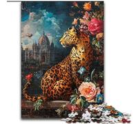 Puzzle da 1000 pezzi Leopard JigsawPuzzle da 1000 pezzi per adulti, Capodanno, regalo per le feste (dimensioni 26x38cm)
