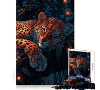 Puzzle da 1000 pezzi "Leopardo addormentato nella giungla" per adulti e ragazzi ideale per migliorare la memoria favorire il rilassamento e creare un'atmosfera rilassante perfetto come regalo