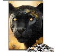 Puzzle da 1000 pezzi "Leopardo Nero" in legno, livello principiante, ideale come regalo di compleanno e per le feste, 50x75cm, gioco interattivo per famiglie