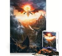 Puzzle da 1000 pezzi "L'eredità del drago" per ragazzi, gioco di logica stimolante per il relax, bordi chiari, sorpresa di compleanno 50x75cm