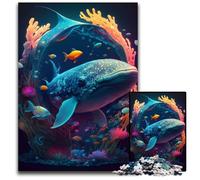 Puzzle da 1000 pezzi Leviatano psichedelico per adulti, perfetto per la casa o l'ufficio, regalo di Natale ideale 50x75CM/19,68x29,52 pollici
