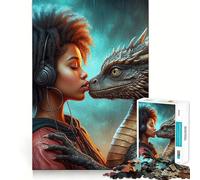 Puzzle da 1000 pezzi "L'Incontro Mistico" per Adolescenti, gioco di logica stimolante per il relax, bordi chiari, sorpresa di compleanno 38x52cm