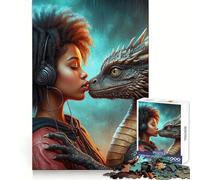 Puzzle da 1000 pezzi "L'Incontro Mistico" per adolescenti, gioco per allenare la mente, evasione rilassante, arte da assemblare, regalo premuroso 50x75cm