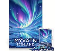 Puzzle da 1000 pezzi "L'indimenticabile esperienza dell'aurora boreale in Islanda" di Mývatn ideale per adolescenti Migliora la memoria è un hobby tranquillo e richiede precisione Regalo di compleanno