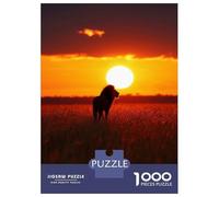 Puzzle Da 1000 Pezzi Lion Silhouette Sunset Puzzle Per Adulti Giocattolo Decorazione Da Parete Corsa Di Velocità Manuale Offerta Come Regalo Per Tutta La Famiglia 70x50cm/1000pcs