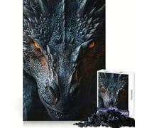 Puzzle da 1000 pezzi "L'ira del drago nero" per adulti, ideale per concentrarsi, rilassarsi e divertirsi, con tagli precisi e un regalo di Natale accogliente (38x26cm)