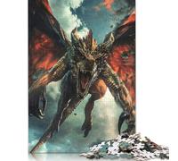Puzzle da 1000 pezzi "L'ira del drago" per adulti, difficoltà alta, giocattolo educativo, decorazione per la famiglia, 1000 pezzi (75x50 cm)
