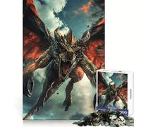 Puzzle da 1000 pezzi "L'ira del drago" per adulti Puzzle stimolante per la mente, per un divertimento tranquillo, con bordi lisci e un regalo speciale (50x75cm)