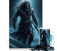 Puzzle da 1000 pezzi "L'ira del re dell'oceano" per adulti, rompicapo, gioco rilassante, taglio perfetto, regalo memorabile 38x26cm