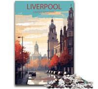 Puzzle da 1000 pezzi Liverpool, Regno Unito, per adulti e adolescenti, antistress, sfida difficile per la decorazione della casa per 14+ 1000 pezzi (26x38cm)