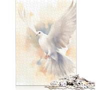 Puzzle da 1000 pezzi "Lo Spirito Santo - Colomba Bianca" per adulti, regalo di Halloween, gioco educativo, sfida, giocattolo, 1000 pezzi (75x50 cm)