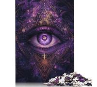 Puzzle da 1000 pezzi "L'occhio che tutto vede", puzzle per adulti, difficoltà: gioco educativo, giocattolo, regali di Natale, 1000 pezzi (75x50 cm)