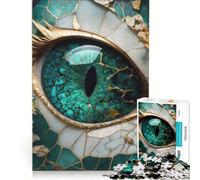 Puzzle da 1000 pezzi "L'Occhio del Drago di Giada", gioco educativo, attività divertenti da fare a casa, regalo di compleanno, regalo di viaggio 50x75cm