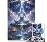Puzzle da 1000 pezzi "L'oceano dentro" gioco rompicapo decorazione per la casa con pezzi di forma casuale completamente ad incastro 38x52cm