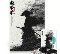 Puzzle da 1000 pezzi "L'ombra del Ronin" per adulti, gioco di puzzle, gioco di logica, calma e relax, decorazione murale 38x52cm