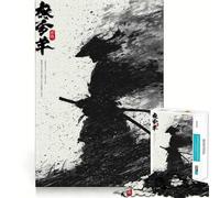 Puzzle da 1000 pezzi L'ombra del Ronin per adulti, regalo, gioco di abilità mentale, divertimento tranquillo, design da assemblare, 38x26cm