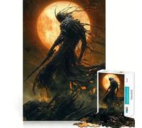 Puzzle da 1000 pezzi "L'ombra della luna di sangue" per adulti, gioco di logica e antistress, taglio preciso, regalo perfetto 50x75cm