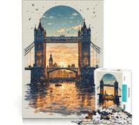 Puzzle da 1000 pezzi London Landscape | Decorazioni artistiche per la casa sfide educative regali per amici e familiari 38x52cm
