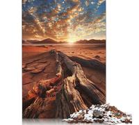 Puzzle da 1000 pezzi "L'ora d'oro nel deserto" per adulti - Puzzle per attività in famiglia, giochi educativi, difficili e stimolanti (38x26 cm)