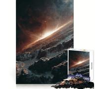 Puzzle da 1000 pezzi "L'orizzonte degli asteroidi" per adulti, gioco di logica, divertimento in casa, bordi precisi, oggetto da collezione 50x75cm