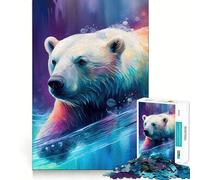 Puzzle da 1000 pezzi "L'orso di ghiaccio resistente" per ragazzi, stimola la memoria, rilassante e divertente, con un design accattivante e una piacevole sorpresa 38x26cm