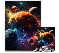 Puzzle da 1000 pezzi "L'oscurità dei pianeti dello spazio", puzzle in cartone fai da te, decorazione, sfida mentale, per adulti, famiglia, regalo di festa, 26x38cm/10,23x14,96 pollici