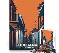 Puzzle da 1000 pezzi "Louisiana French Quarter" per adolescenti,con tema "Recall Power Serene Escape",bordi precisi,ideale come regalo di compleanno (50x75cm)