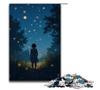 Puzzle da 1000 pezzi "Lucciole che brillano nella notte d'estate" per adulti ideale come regalo adatto per adolescenti dai 14 anni in su 1000 pezzi (75x50 cm).