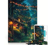 Puzzle da 1000 pezzi Luci del villaggio per adulti,gioco di memoria divertente,componenti robusti e ben rifiniti, alleviare lo stress (38x26cm)